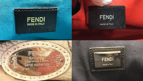 fendi made in italy metal tag authentic|real Fendi handbags.